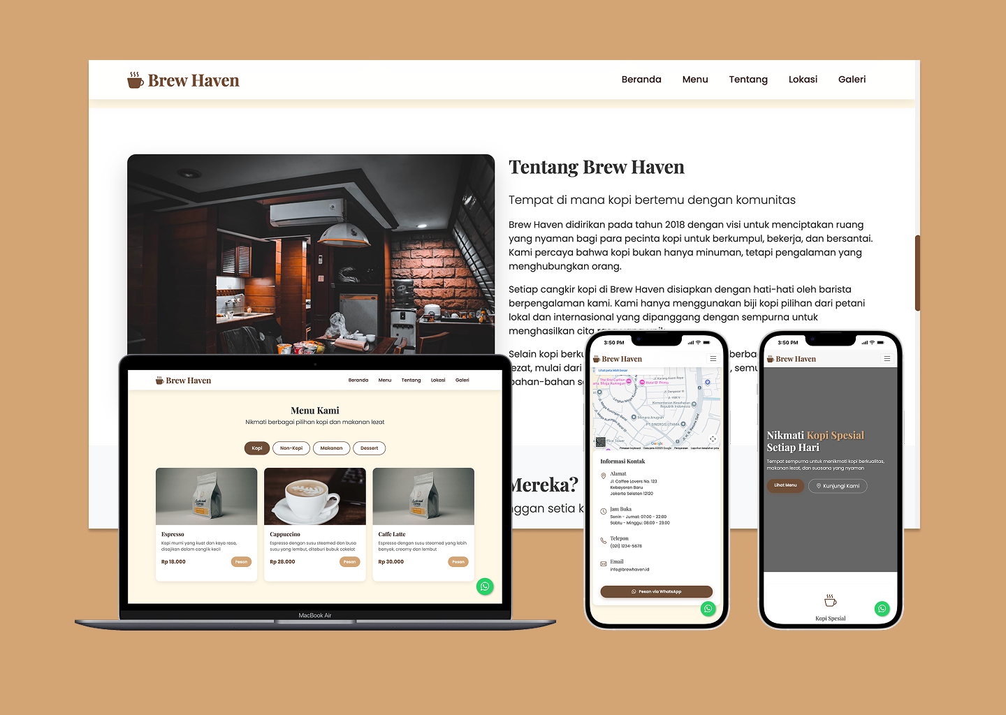 Landing Page Coffee