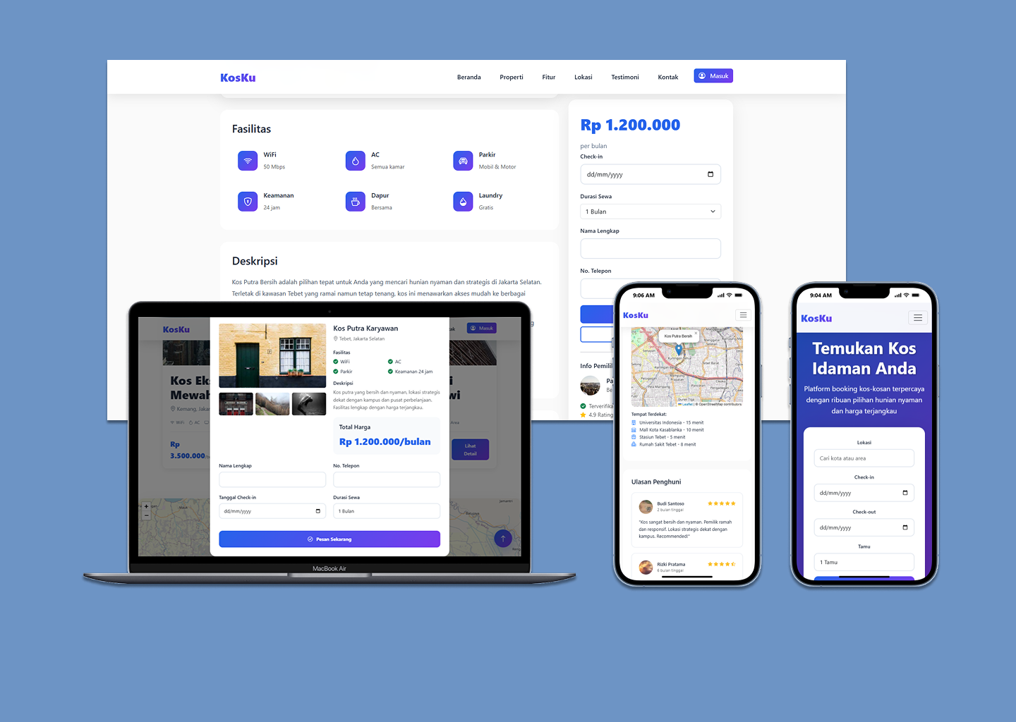 Booking Kosan (Penginapan)