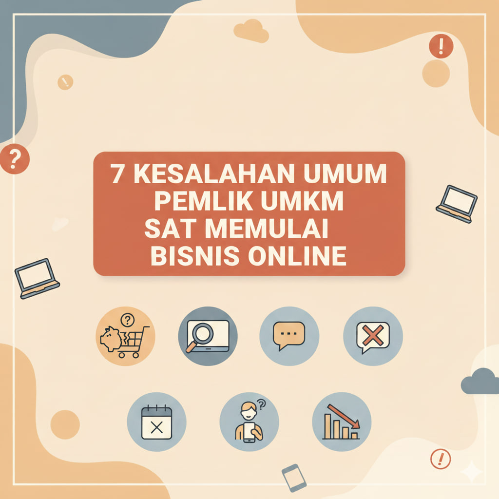 7 Kesalahan Umum Pemilik UMKM Saat Memulai Bisnis Online