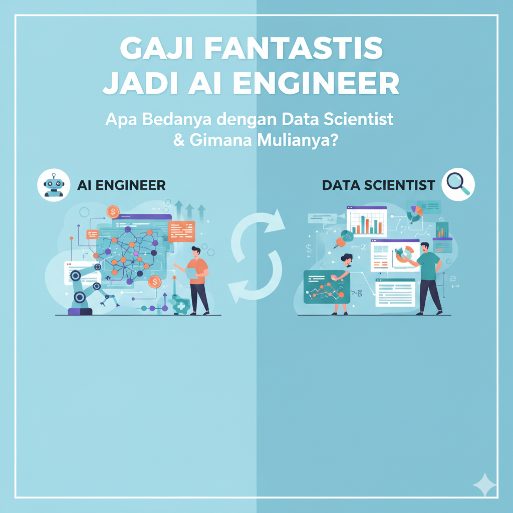 Gaji Fantastis Jadi AI Engineer: Apa Bedanya dengan Data Scientist & Gimana Mulainya?