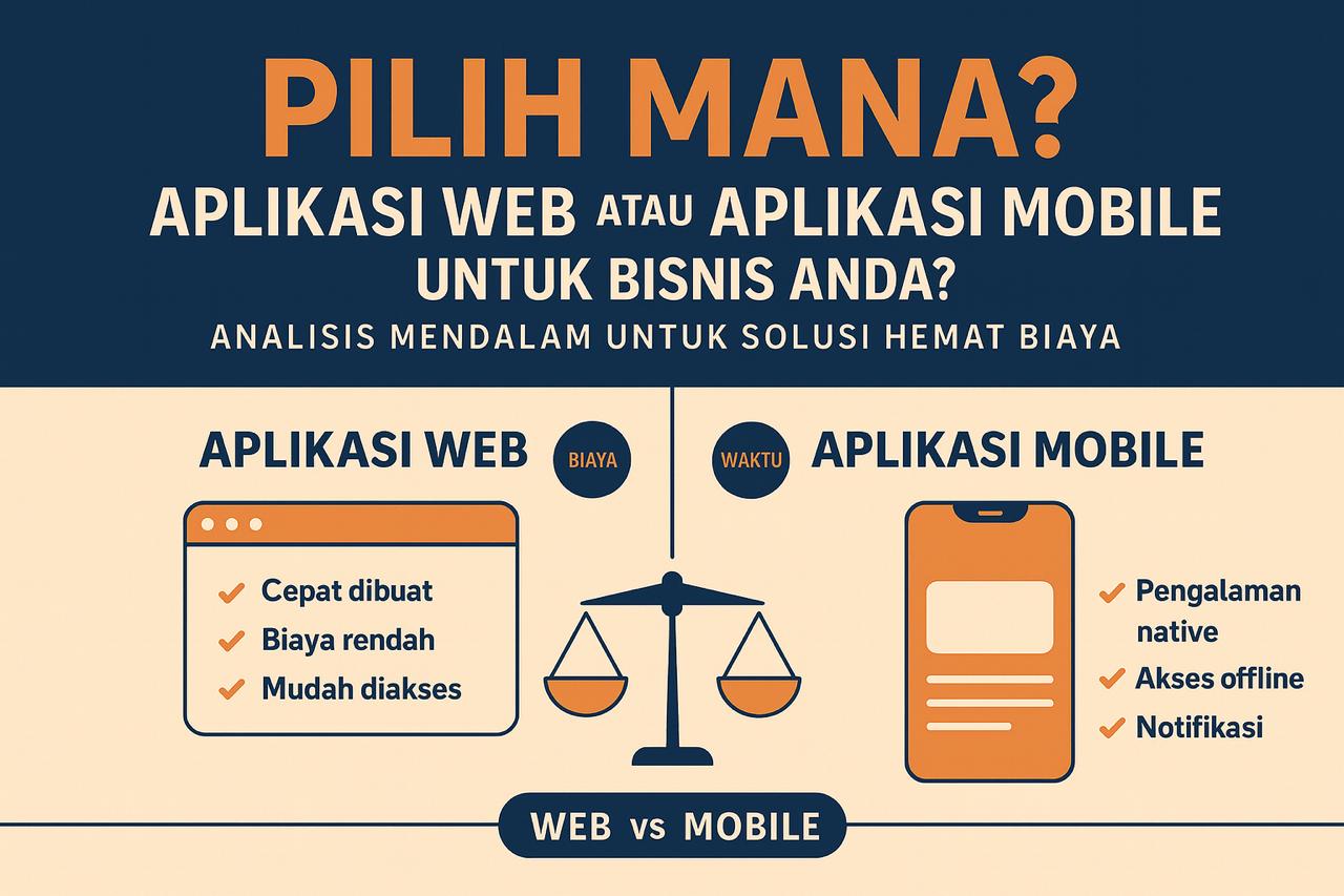 Pilih Mana? Aplikasi Web atau Aplikasi Mobile untuk Bisnis Anda? Analisis Mendalam untuk Solusi Hemat Biaya