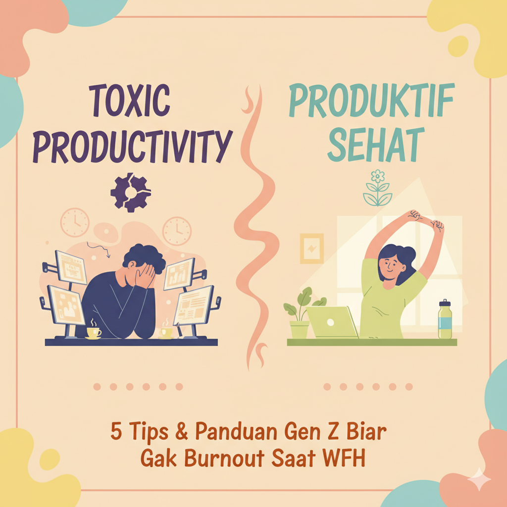 Toxic Productivity vs Produktif Sehat: 5 Tips & Panduan Gen Z Biar Gak Burnout Saat WFH
